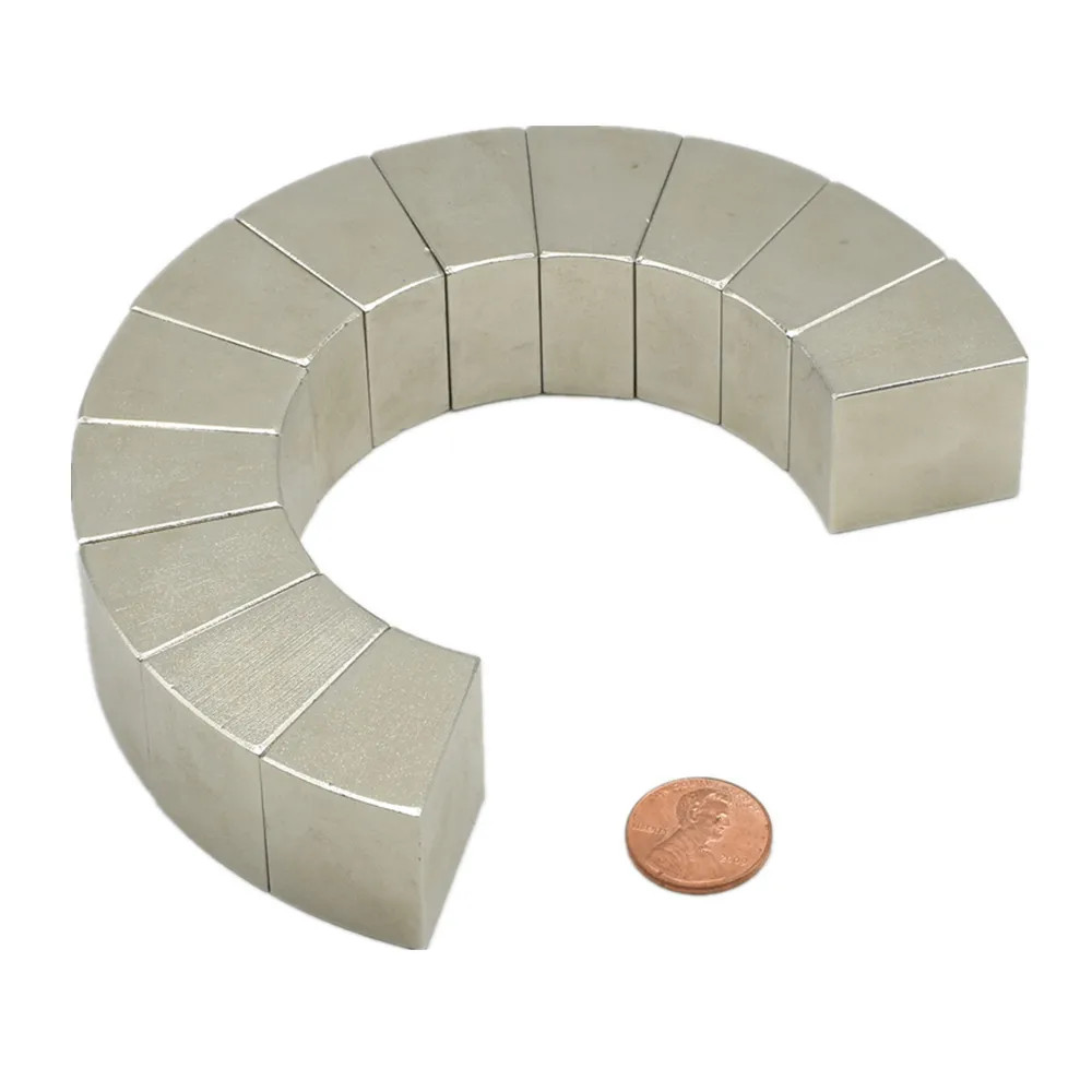 NdFeB Arc Segment R65xr37.5x20degxH27mm Large Powerful Motor Turbin Rotor Engine Permanent Pipe Filter Strong N42M Magnets
NdFeB Arc Segment R65xr37.5x20degxH27mm Large Powerful Motor Turbin Rotor Engine Permanent Pipe Filter Strong N42M Magnets