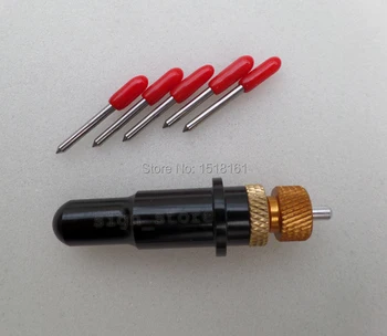 1pc Roland Blade Holder Diameter 12mm +5 pcs 45 Degree Roland GCC Liyu Vinyl Cutter Plotter Cutting Blades
1pc Roland Blade Holder Diameter 12mm +5 pcs 45 Degree Roland GCC Liyu Vinyl Cutter Plotter Cutting Blades
