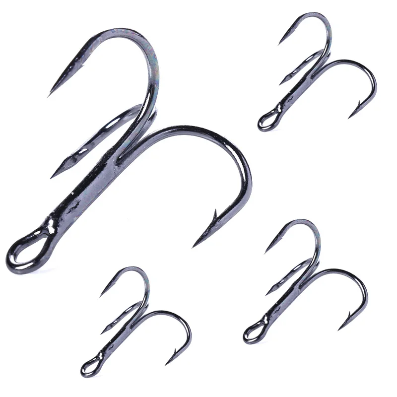 Hengjia 20pcs Black/Red Fishing Hook High Carbon Steel Treble Overturned Hooks Fishing Tackle Round Bend Treble For Bass
Hengjia 20pcs Black/Red Fishing Hook High Carbon Steel Treble Overturned Hooks Fishing Tackle Round Bend Treble For Bass