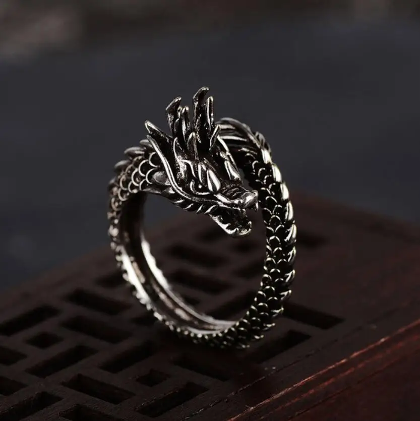Hot Retro Fashion Unisex's Mens Punk Biker Titanium Steel Black Silver Dragon Head Ring fashion jewelry opened Adjustable sizes
Hot Retro Fashion Unisex's Mens Punk Biker Titanium Steel Black Silver Dragon Head Ring fashion jewelry opened Adjustable sizes