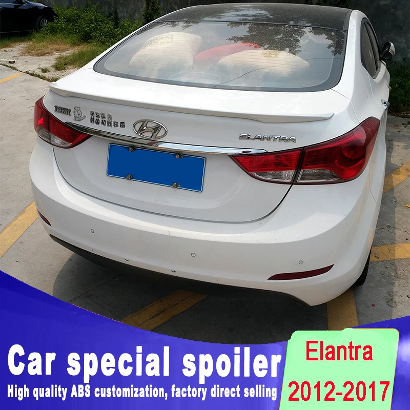 New style spoiler for HYUNDAI ELANTRA 2012 2013 2014 2015 2016 2017 spoiler high High hardness and quality ABS by primer paint
New style spoiler for HYUNDAI ELANTRA 2012 2013 2014 2015 2016 2017 spoiler high High hardness and quality ABS by primer paint