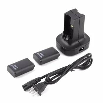 For Xbox360 Dual Charger Base Charging Station Dock 2 Rechargeable Battery 4800mAh For xbox 360 Controle Controller Gamepad
For Xbox360 Dual Charger Base Charging Station Dock 2 Rechargeable Battery 4800mAh For xbox 360 Controle Controller Gamepad