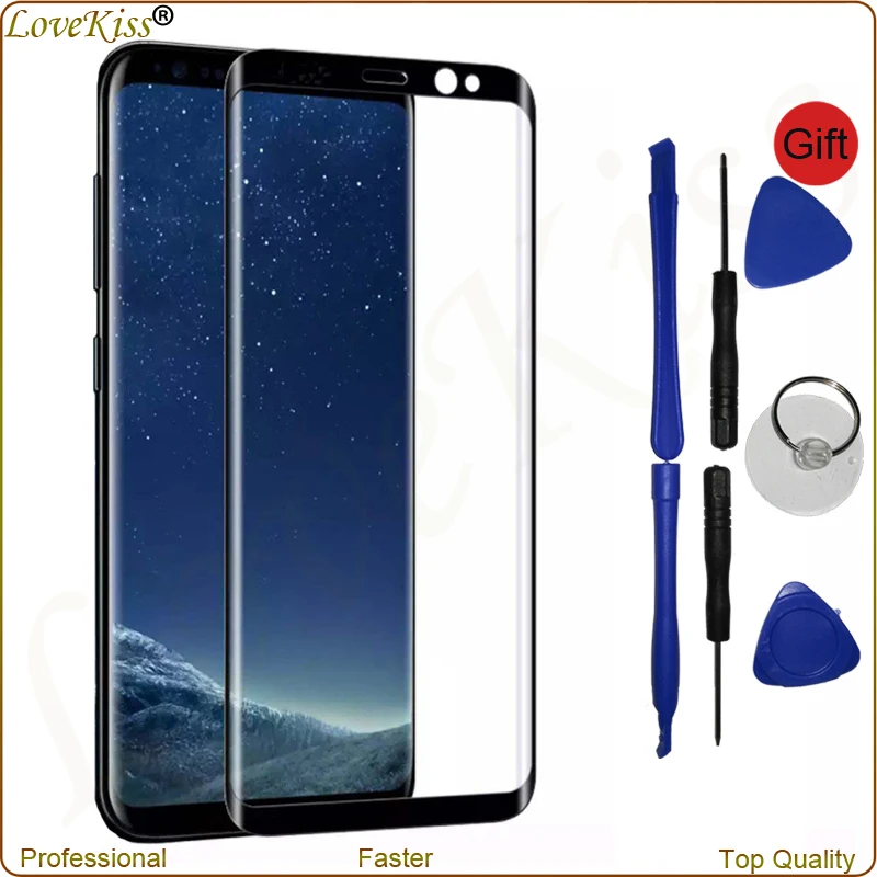Для Samsung Galaxy S8 G950F G955F переднее внешнее стекло для + Plus Сенсорная панель объектива