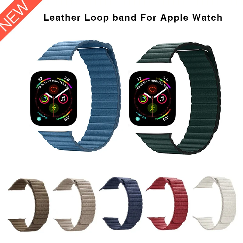 2018 Leather Loop Band Strap For Apple watch 4 44mm 40mm Genuine wrist Bracelet with Magnetic Buckle For Iwatch 3 2 1 42mm 38mm
2018 Leather Loop Band Strap For Apple watch 4 44mm 40mm Genuine wrist Bracelet with Magnetic Buckle For Iwatch 3 2 1 42mm 38mm