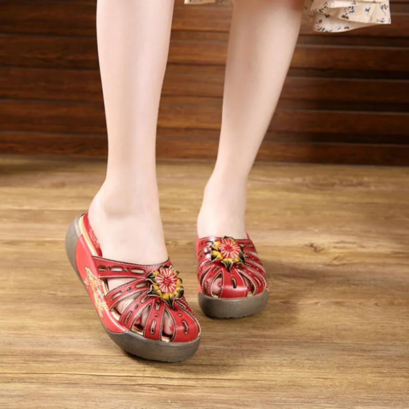 2019 home summer new female sandals increased leather ethnic style cool drag handmade flower female slippers
2019 home summer new female sandals increased leather ethnic style cool drag handmade flower female slippers
