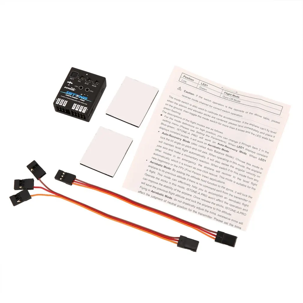 Istone PRO 6-Axle Gyros & Stabilizer with ABS System One-click Rescue for RC Airplane Support Futaba SBUS PWM Signals RC Parts
Istone PRO 6-Axle Gyros & Stabilizer with ABS System One-click Rescue for RC Airplane Support Futaba SBUS PWM Signals RC Parts