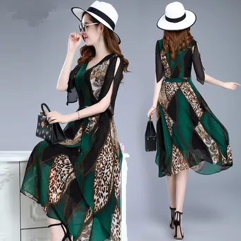 KMETRAM Vintage Party Leopard Midi Summer Dress Women Clothes 2020 Elegant Chiffon Dress Women Dresses Plus Size Vestidos MY3108
KMETRAM Vintage Party Leopard Midi Summer Dress Women Clothes 2020 Elegant Chiffon Dress Women Dresses Plus Size Vestidos MY3108