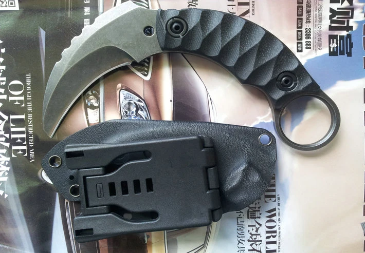 karambit knife 60HRC D2 steel 5MM blade G10 handle straight knife EDC Tool outdoor camping survival exploration pocket knife 
karambit knife 60HRC D2 steel 5MM blade G10 handle straight knife EDC Tool outdoor camping survival exploration pocket knife