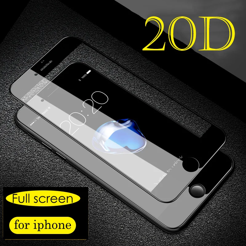 20D Protective Glass on the For iPhone 6 7 8 plus X glass full cover iPhone XR Xs Max 6s plus Screen Protector Tempered Glass
20D Protective Glass on the For iPhone 6 7 8 plus X glass full cover iPhone XR Xs Max 6s plus Screen Protector Tempered Glass