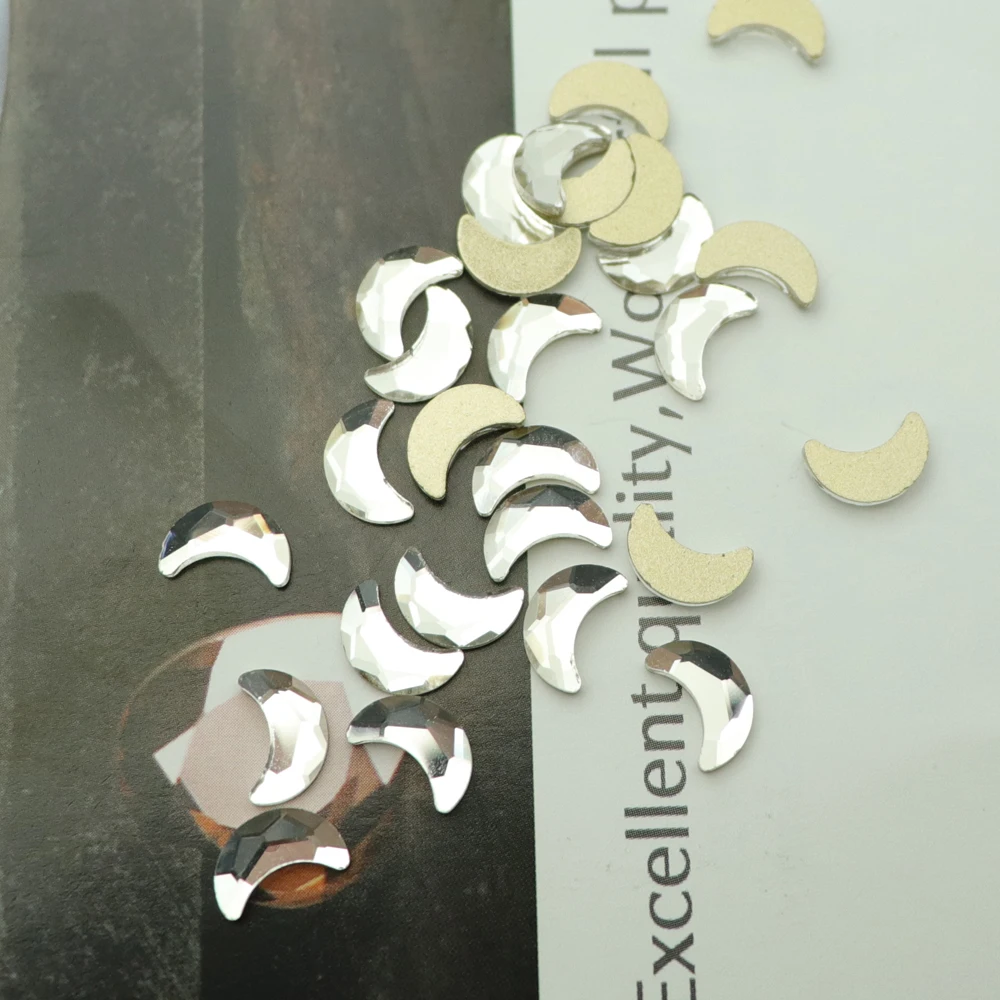Crescent Shape Crystal Clear Non Hotfix Rhinestones Flatback For Clothes Dress 8mm*5mm Nail Art Decorations Jewelry Accessories
Crescent Shape Crystal Clear Non Hotfix Rhinestones Flatback For Clothes Dress 8mm*5mm Nail Art Decorations Jewelry Accessories