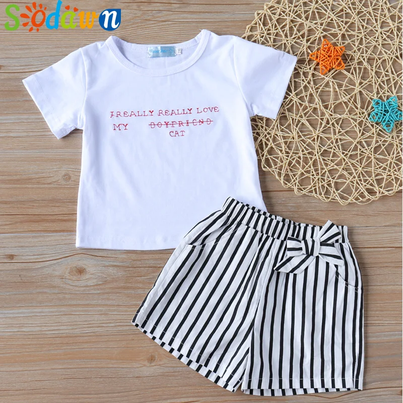 Sodawn Toddler Kids Girl Clothing Sets Short Sleeve+Shorts Children Clothes Outfits Casual Enfant Fille Summer Baby Girls Suit
Sodawn Toddler Kids Girl Clothing Sets Short Sleeve+Shorts Children Clothes Outfits Casual Enfant Fille Summer Baby Girls Suit