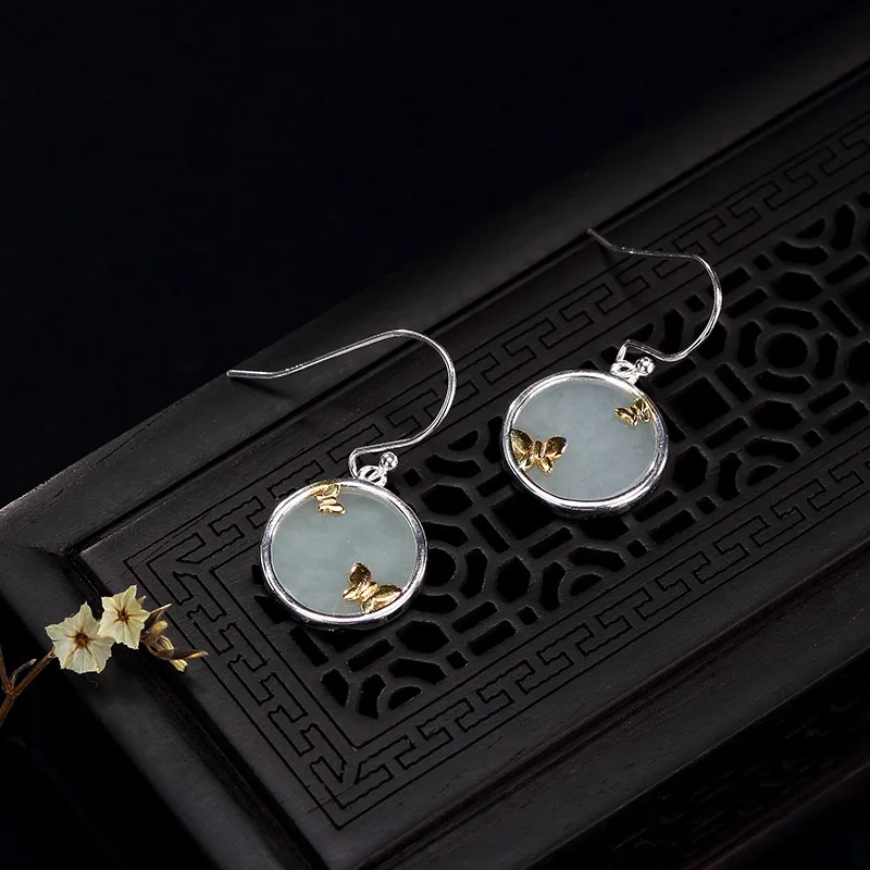 agate silver earrings for girls 2