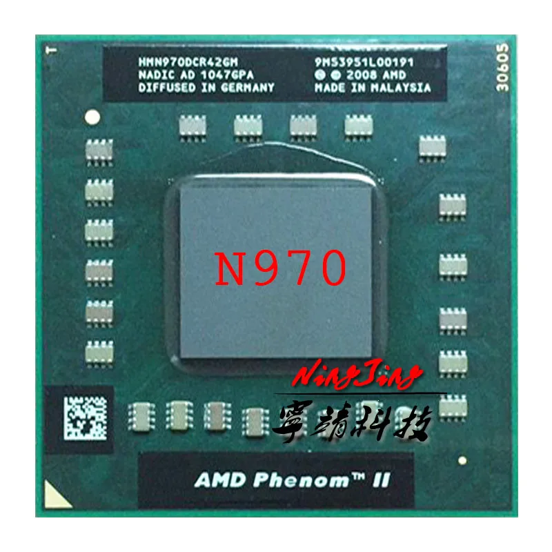 AMD Phenom II Quad-Core Mobile N970 2.2 GHz Quad-Core Quad-Thread CPU Processor HMN970DCR42GM Socket S1
AMD Phenom II Quad-Core Mobile N970 2.2 GHz Quad-Core Quad-Thread CPU Processor HMN970DCR42GM Socket S1