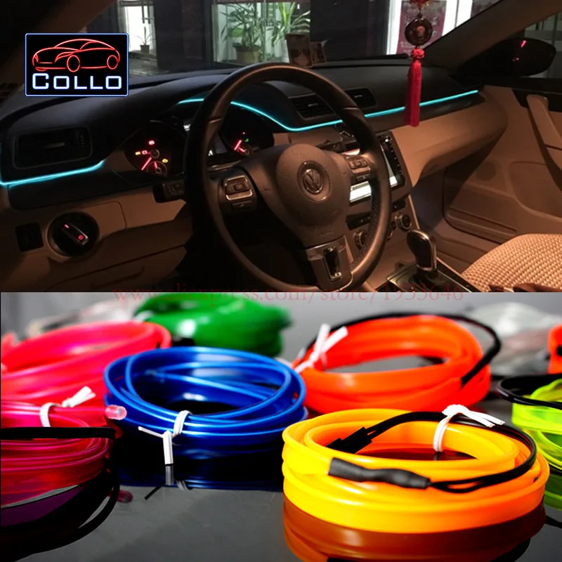 Newest Car Decoration Cold Light Atmosphere Lamp / 3 Meter EL Wire For All Cars / Car Central Control Desk Decorative Strip
Newest Car Decoration Cold Light Atmosphere Lamp / 3 Meter EL Wire For All Cars / Car Central Control Desk Decorative Strip
