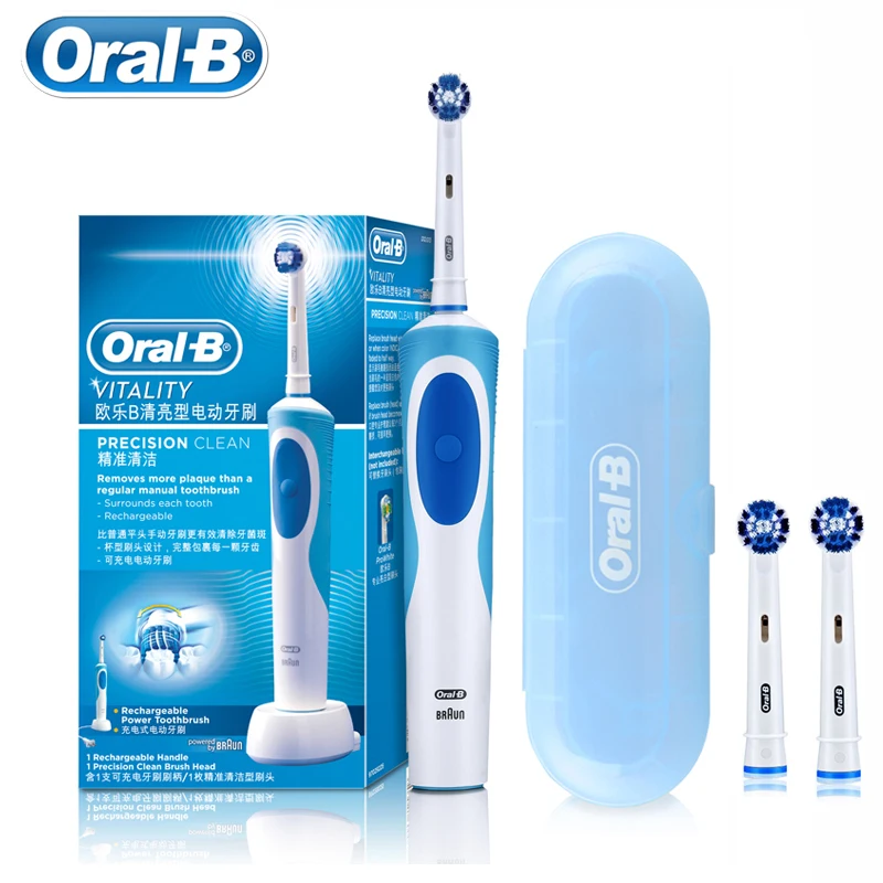 Oral B 2D Rotary Electric Toothbrush Vitality Waterproof Precise Oral Clean Teeth Whitening Tooth Brush Inductive Rechargeable
Oral B 2D Rotary Electric Toothbrush Vitality Waterproof Precise Oral Clean Teeth Whitening Tooth Brush Inductive Rechargeable