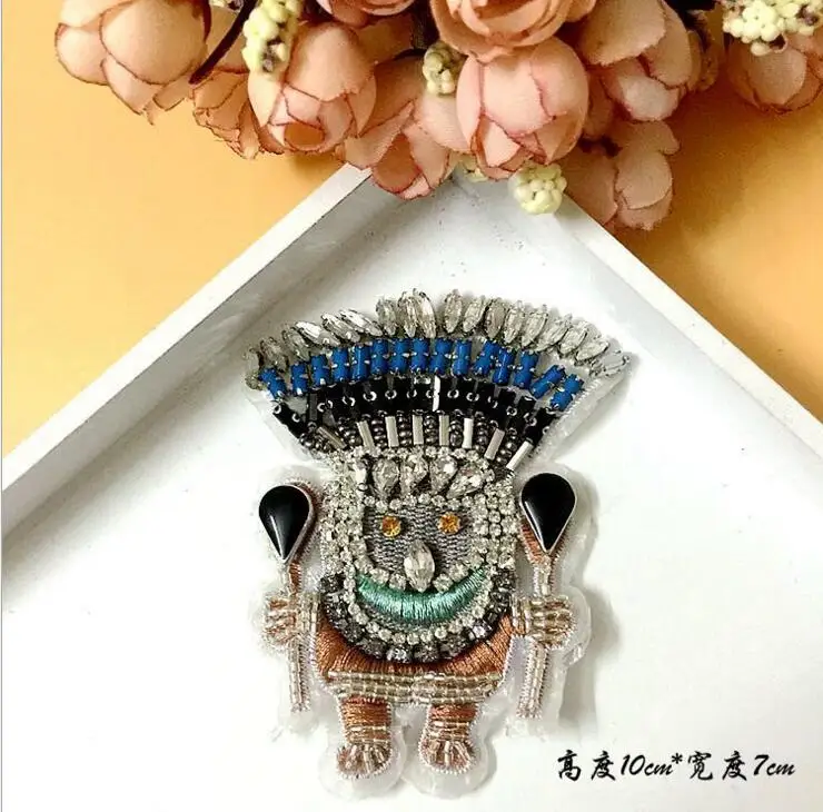 1 pcs Indian Patch for Clothes Sewing on Rhinestone Beaded Applique for Jackets Jeans Bags Shoes Beading Applique
1 pcs Indian Patch for Clothes Sewing on Rhinestone Beaded Applique for Jackets Jeans Bags Shoes Beading Applique