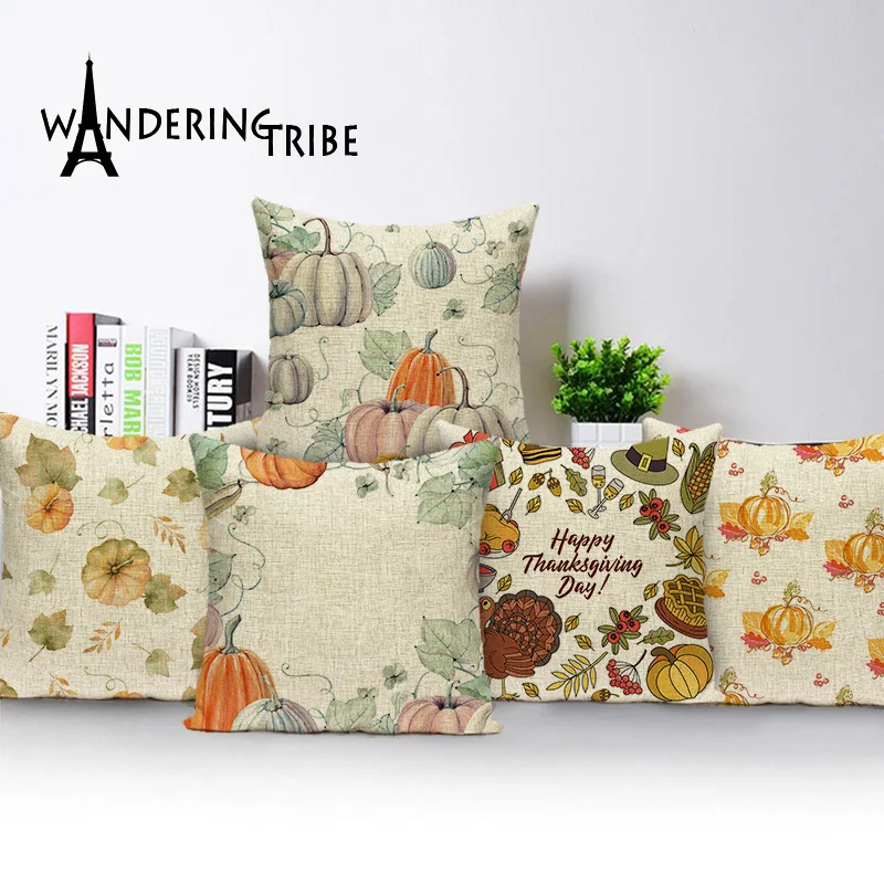Pumpkins Cushion Cover Happy Thanksgiving Day Decorative Pillow Covers Cartoon Kissen Home Decor Festival 45 X 45 Pillows Case
Pumpkins Cushion Cover Happy Thanksgiving Day Decorative Pillow Covers Cartoon Kissen Home Decor Festival 45 X 45 Pillows Case