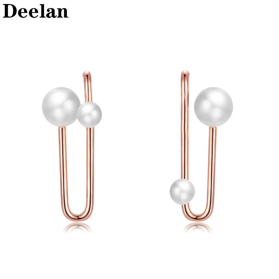 DEELAN новый модный бренд ювелирные изделия элегантный имитация жемчуга Серьги