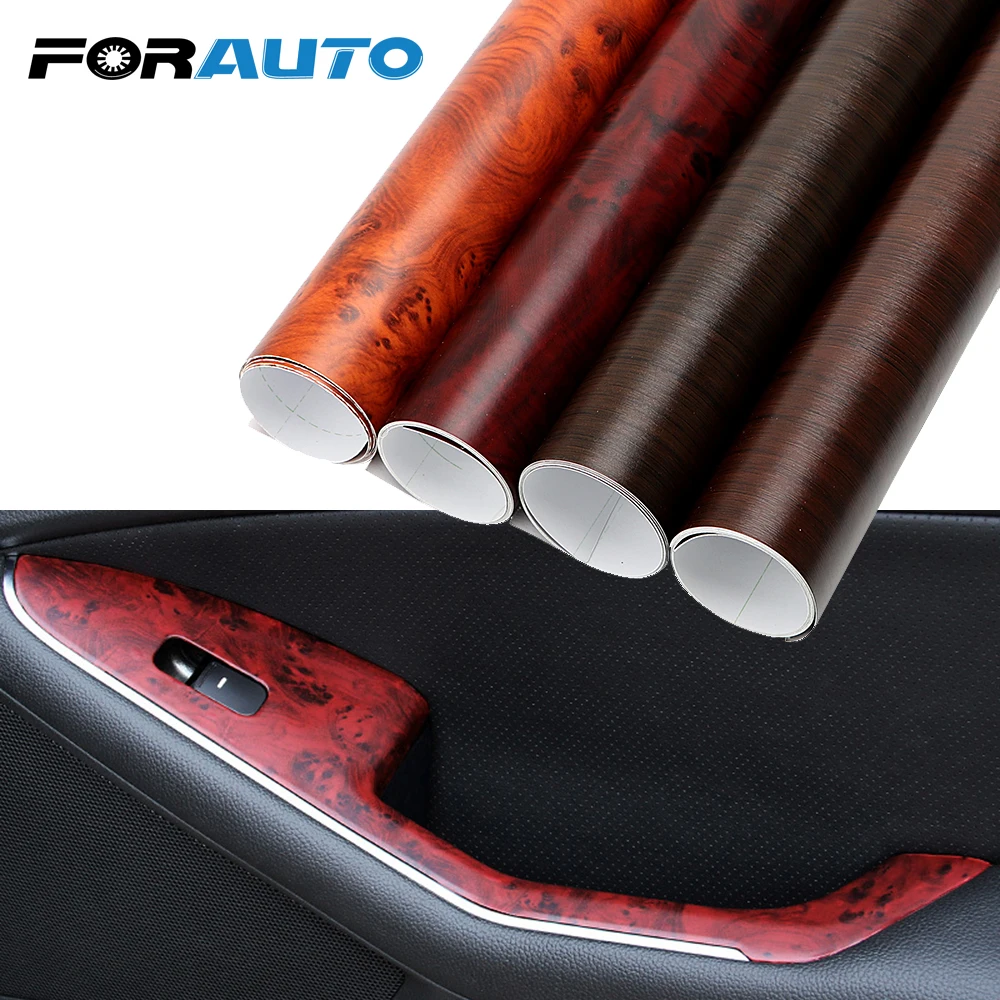FORAUTO 30*100cm 3D Car Stickers Protective Car Wrap Film Wood Grain Textured Auto Decors PVC Car Styling 4 Colors
FORAUTO 30*100cm 3D Car Stickers Protective Car Wrap Film Wood Grain Textured Auto Decors PVC Car Styling 4 Colors