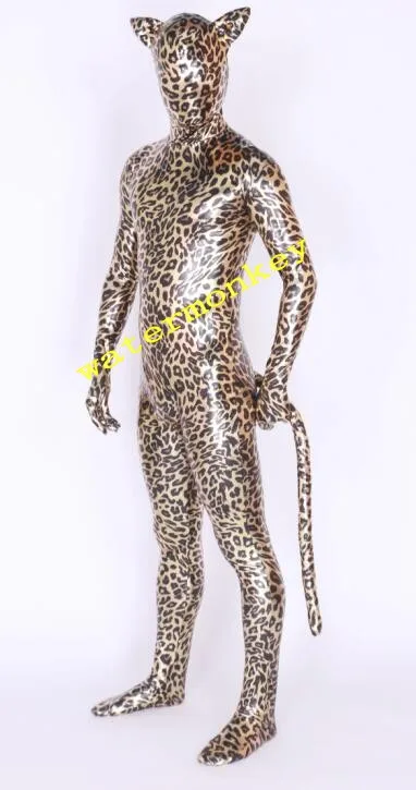 Halloween cosplay costume animal leopard Shiny Metallic tights jumpsuit full Bodysuit Zentai Suits Fancy
Halloween cosplay costume animal leopard Shiny Metallic tights jumpsuit full Bodysuit Zentai Suits Fancy