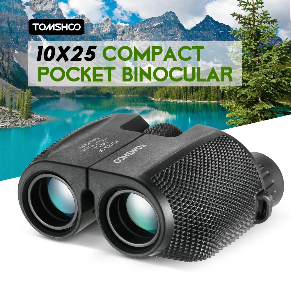 Professional Binoculars 10x25 BAK4 Prism High Powered Binocular Portable Hunting Telescope Pocket Scope for Sports Living
Professional Binoculars 10x25 BAK4 Prism High Powered Binocular Portable Hunting Telescope Pocket Scope for Sports Living