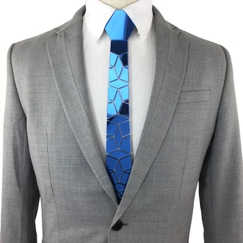 New Arrival Plexiglass Mirror Blue Fashion Necktie Men Women Plaid Slim For Wedding Business Men Gift Christmas Party Tie
New Arrival Plexiglass Mirror Blue Fashion Necktie Men Women Plaid Slim For Wedding Business Men Gift Christmas Party Tie