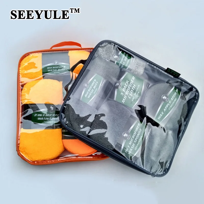 9pcs/set SEEYULE Microfiber Deluxe Car Wash Towel Glove Wax Sponge Tire Wheel Brush Cleaning Kit Set Washing Tool
9pcs/set SEEYULE Microfiber Deluxe Car Wash Towel Glove Wax Sponge Tire Wheel Brush Cleaning Kit Set Washing Tool