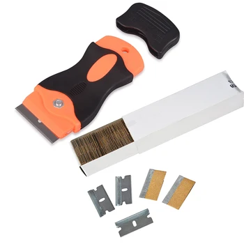 EHDIS Razor Scraper With 100pcs Carbon Steel Blades Window Glass Decal Sticker Glue Remover Vinyl Car Film Wrap Tint Clean Tools
EHDIS Razor Scraper With 100pcs Carbon Steel Blades Window Glass Decal Sticker Glue Remover Vinyl Car Film Wrap Tint Clean Tools