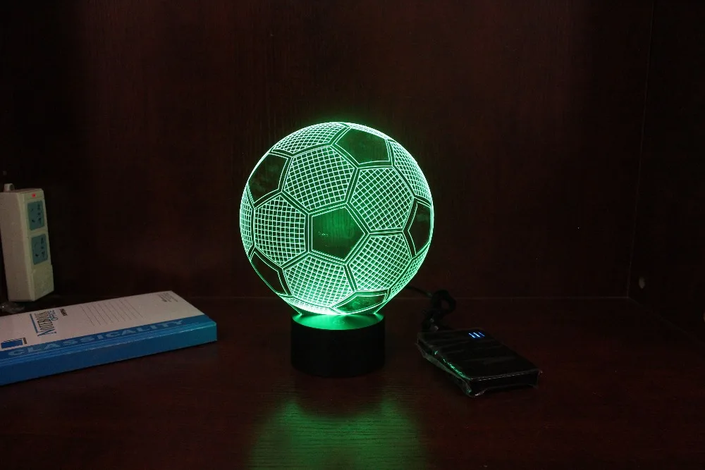 Christmas Toys for Kids Wholesale Gift Items 3D Night Light 7Colors Changing Led Lights and Flash Model Football Shape
Christmas Toys for Kids Wholesale Gift Items 3D Night Light 7Colors Changing Led Lights and Flash Model Football Shape