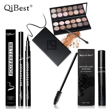 QiBest Natural Eye Makeup Kit 12 Colors Eye Shadow Make up Shimmer Matte Eyeshadow Palette Set+Mascara+Eyeliner Liquid Pencil
QiBest Natural Eye Makeup Kit 12 Colors Eye Shadow Make up Shimmer Matte Eyeshadow Palette Set+Mascara+Eyeliner Liquid Pencil