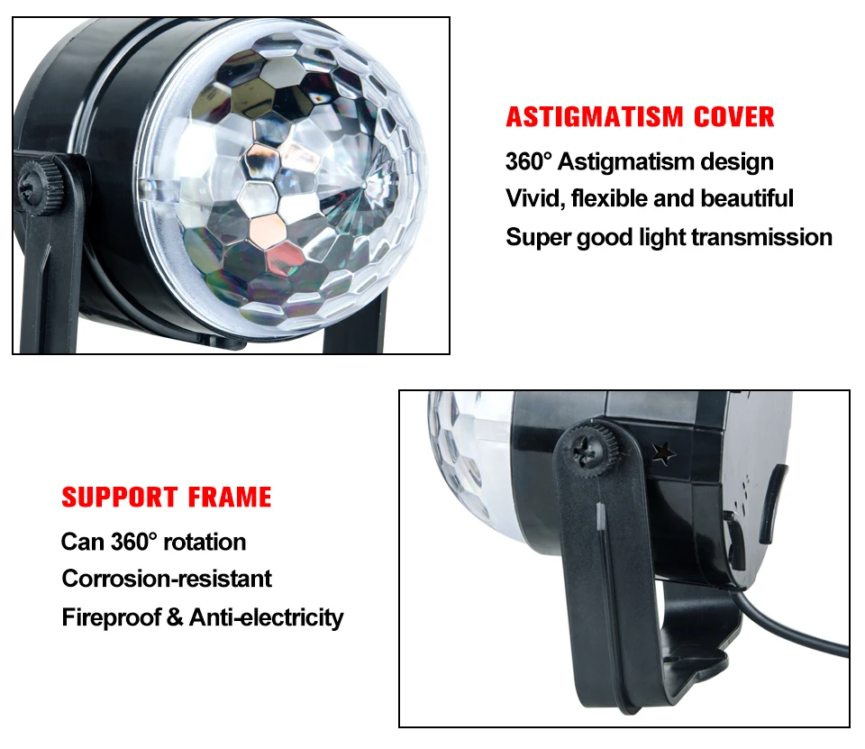 Mini RGB 3W Crystal Magic Ball Led Stage Lamp (5)
