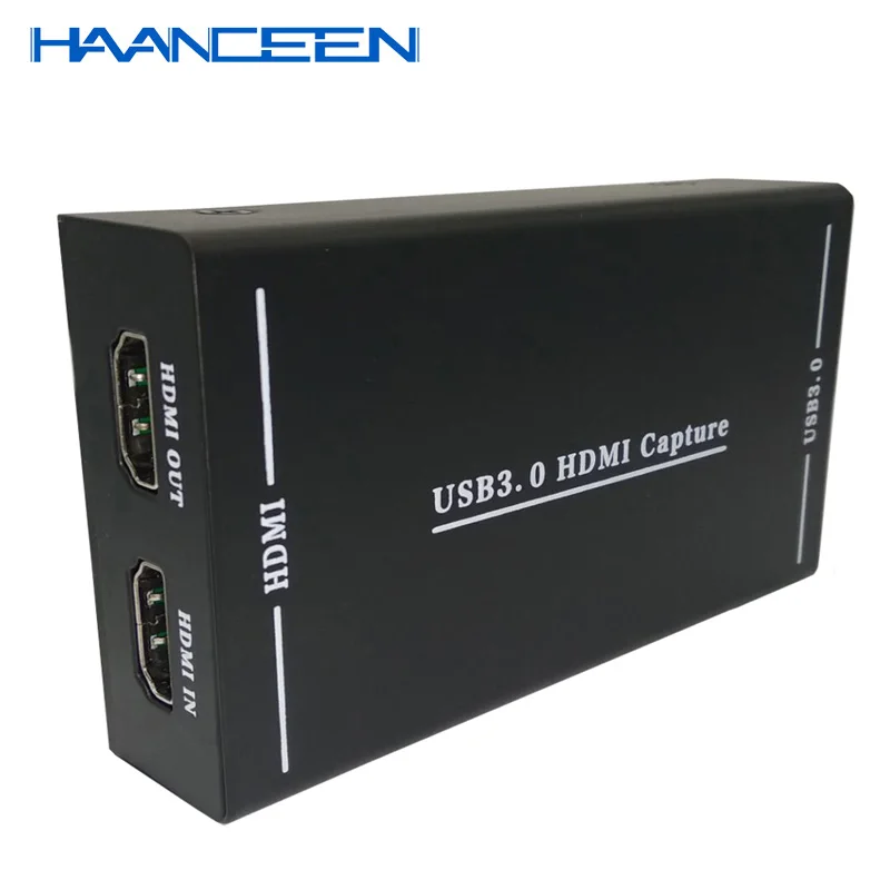 USB 3.0 HD Video game Capture 4K 1080P Game Live Streaming Video Converter support 4K Video Microphone for XBOX One PS4 WII U
USB 3.0 HD Video game Capture 4K 1080P Game Live Streaming Video Converter support 4K Video Microphone for XBOX One PS4 WII U