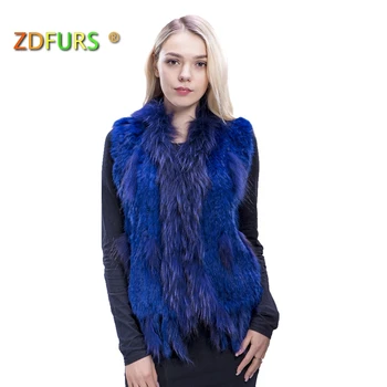ZDFURS * knitted rabbit fur vest raccoon dog fur collar knitted vest rabbit fur waistcoat gilet
ZDFURS * knitted rabbit fur vest raccoon dog fur collar knitted vest rabbit fur waistcoat gilet