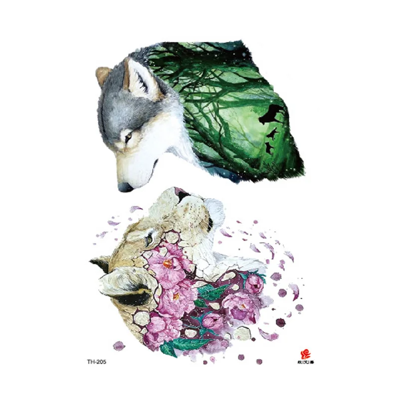 Waterproof Temporary Tattoo Sticker Watercolor wolf pattern tattoo Water Transfer body art fake tattoo for women men
Waterproof Temporary Tattoo Sticker Watercolor wolf pattern tattoo Water Transfer body art fake tattoo for women men