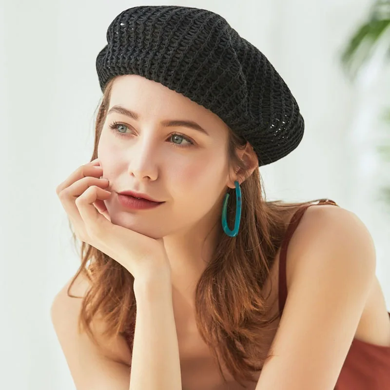 MAXSITI U Hollow breathable retro paper cotton thread Beret female summer thin net red painter hat
MAXSITI U Hollow breathable retro paper cotton thread Beret female summer thin net red painter hat