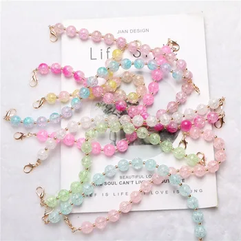 Colorful Ice Crack Effect Chians Designer Beaded Chain for Handbags Handle Luxury Acrylic Belts Shoulder Strap Bag Accessories
Colorful Ice Crack Effect Chians Designer Beaded Chain for Handbags Handle Luxury Acrylic Belts Shoulder Strap Bag Accessories