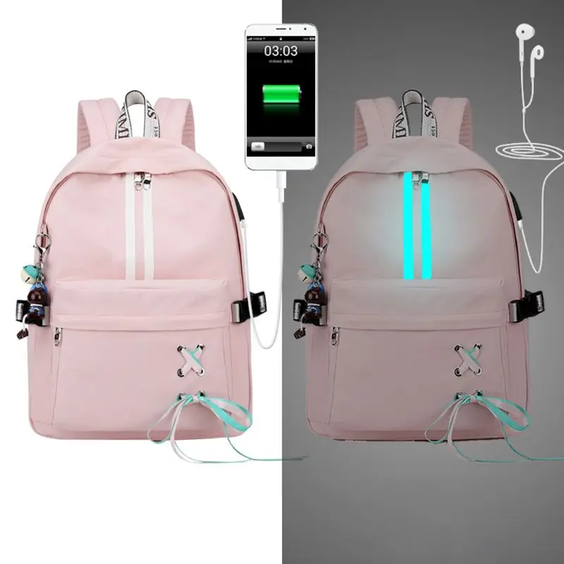 Модный светоотражающий женский рюкзак с защитой от краж, usb-зарядка, наушники, школьные сумки для девочек, дорожный рюкзак для ноутбука, сумки для книг 2020
Модный светоотражающий женский рюкзак с защитой от краж, usb-зарядка, наушники, школьные сумки для девочек, дорожный рюкзак для ноутбука, сумки для книг 2020