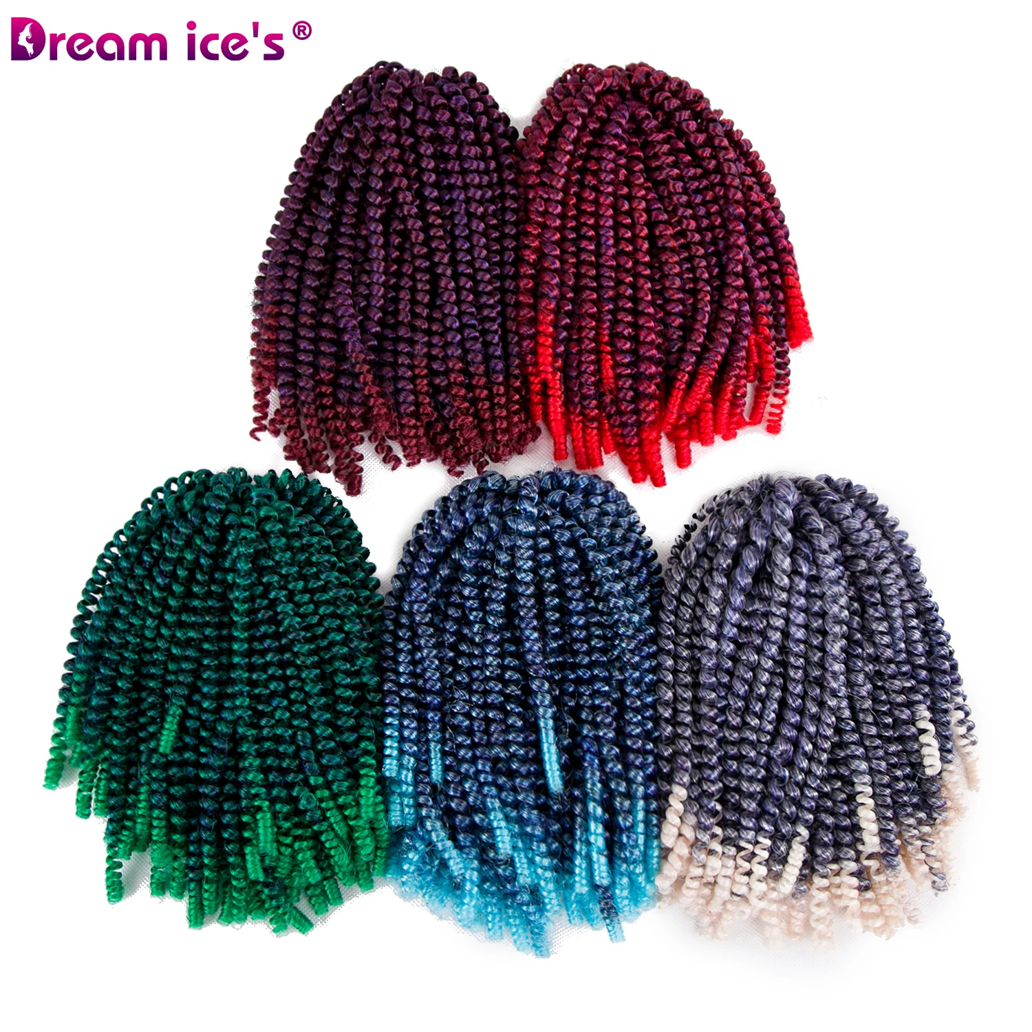 Synthetic Ombre spring twist crochet braids hair extension bulk freetress meche crochet braid hair for black women
Synthetic Ombre spring twist crochet braids hair extension bulk freetress meche crochet braid hair for black women