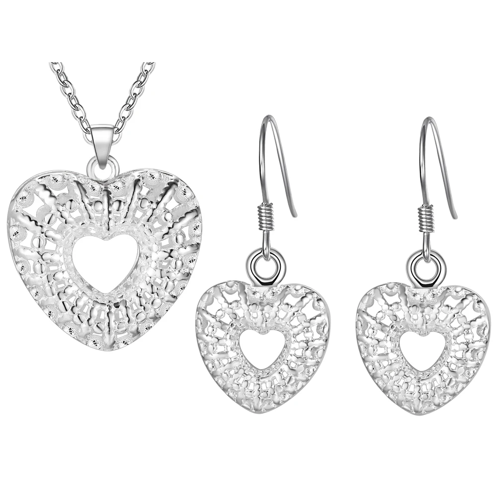 2016 Romantic Lover Set Vashiria New Arrival Fashion 925 Silver Jewelry Hollow Heart Necklace Earring Set Best Gift PT611
2016 Romantic Lover Set Vashiria New Arrival Fashion 925 Silver Jewelry Hollow Heart Necklace Earring Set Best Gift PT611
