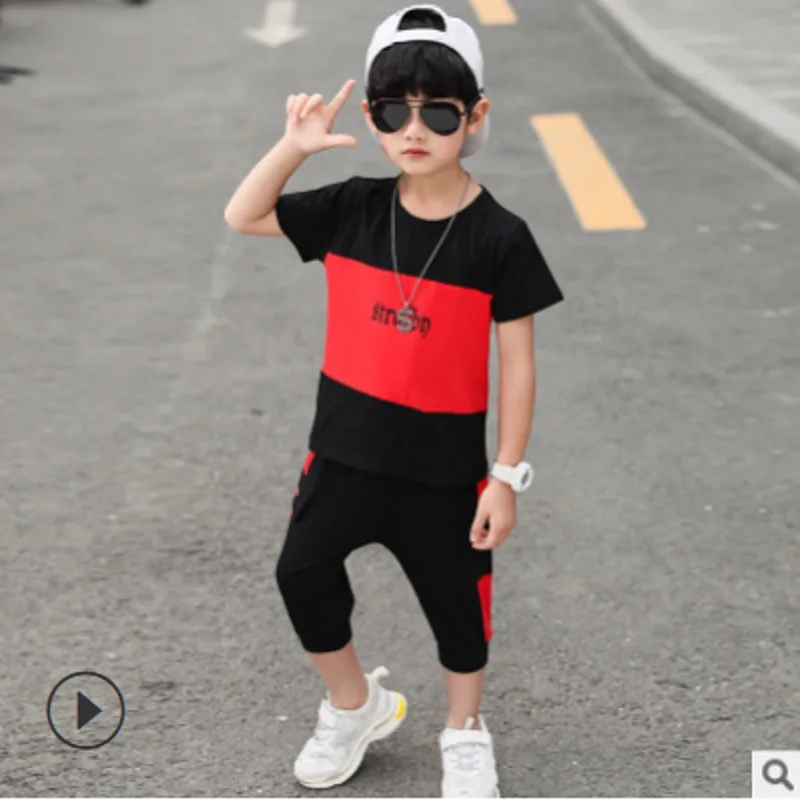 Boys Sports Clothing Set 2019 New Summer and Spring Kids Clothes Sets Children Suits 2 Letter Patchwork Colors Size4-14 ly102
Boys Sports Clothing Set 2019 New Summer and Spring Kids Clothes Sets Children Suits 2 Letter Patchwork Colors Size4-14 ly102