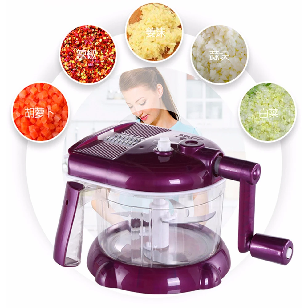 5 Functions Manual Cutting Machine Hand-cranked Meat Pepper Grinder Vegetable Slicer Stainless Steel Blade Kitchen Food Chopper
5 Functions Manual Cutting Machine Hand-cranked Meat Pepper Grinder Vegetable Slicer Stainless Steel Blade Kitchen Food Chopper