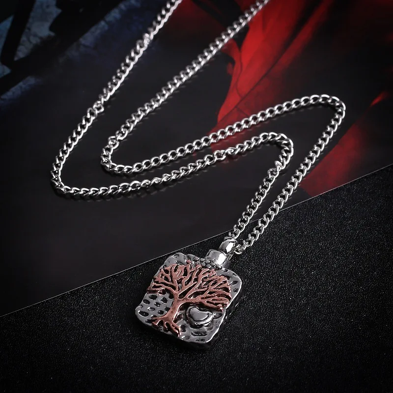 Vintage Tree of life Cremation Bone Ashes urn unscrewed Pendant necklace Fashion pray Memorial Keepsake jewelry for woman men
Vintage Tree of life Cremation Bone Ashes urn unscrewed Pendant necklace Fashion pray Memorial Keepsake jewelry for woman men