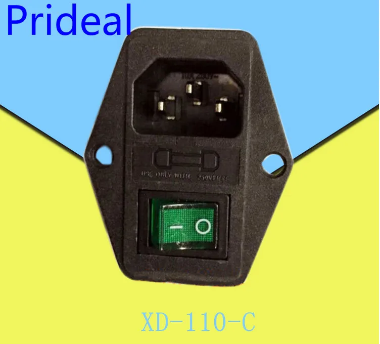 Prideal 2017 3D Printer Parts for Prusa i4 Parts Power supply switch/Adapter XD-110-C
Prideal 2017 3D Printer Parts for Prusa i4 Parts Power supply switch/Adapter XD-110-C