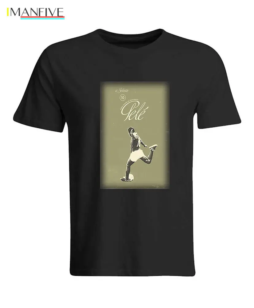Pele Brazil Footballer Soccering Shirt T-Shirt Top Vintage Look Streetwear harajuku Print Cotton funny t shirts men
Pele Brazil Footballer Soccering Shirt T-Shirt Top Vintage Look Streetwear harajuku Print Cotton funny t shirts men