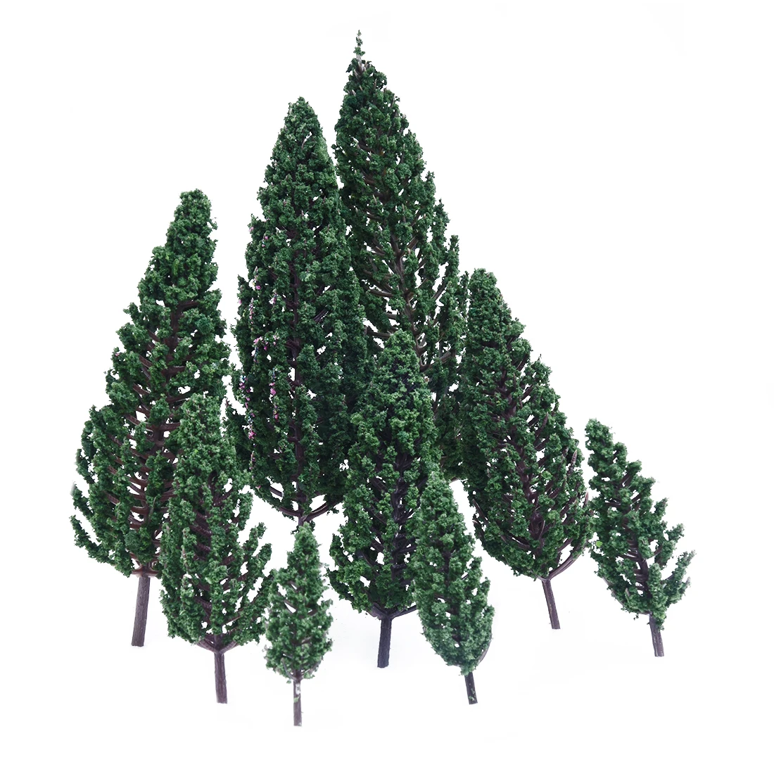 HOT SALE 10Pcs 1.9 inch - 6.3 inch Train Set Scenery Landscape Model Pyramidal Trees Scale 1/50
HOT SALE 10Pcs 1.9 inch - 6.3 inch Train Set Scenery Landscape Model Pyramidal Trees Scale 1/50