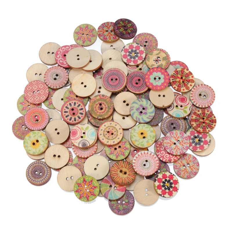 100pcs 2cm 2 Holes Retro Painting Sewing Buttons Circle Wood Buttons For Clothing Shoes Bag Decor DIY Craft Scrapbooking Gift
100pcs 2cm 2 Holes Retro Painting Sewing Buttons Circle Wood Buttons For Clothing Shoes Bag Decor DIY Craft Scrapbooking Gift