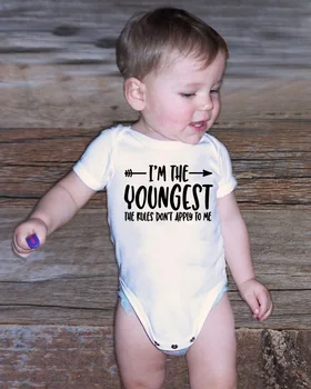 I'm The Youngest Cotton Baby Bodysuits Summer Baby Boys Clothes Newborn Bodysuits Infant Jumpsuit Baby Cute Funny Clothing
I'm The Youngest Cotton Baby Bodysuits Summer Baby Boys Clothes Newborn Bodysuits Infant Jumpsuit Baby Cute Funny Clothing