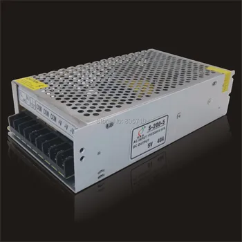 5V40A 200W SMPSLED Power supply, switch mode power supply 170~264VAC OR 90~264VAC, high quality
5V40A 200W SMPSLED Power supply, switch mode power supply 170~264VAC OR 90~264VAC, high quality