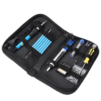 18pcs 60W 220V Temperature Adjustable Electric Soldering Iron Kit Heat Pencil Desoldering Pump Welding Solder Tip Tools Set
18pcs 60W 220V Temperature Adjustable Electric Soldering Iron Kit Heat Pencil Desoldering Pump Welding Solder Tip Tools Set