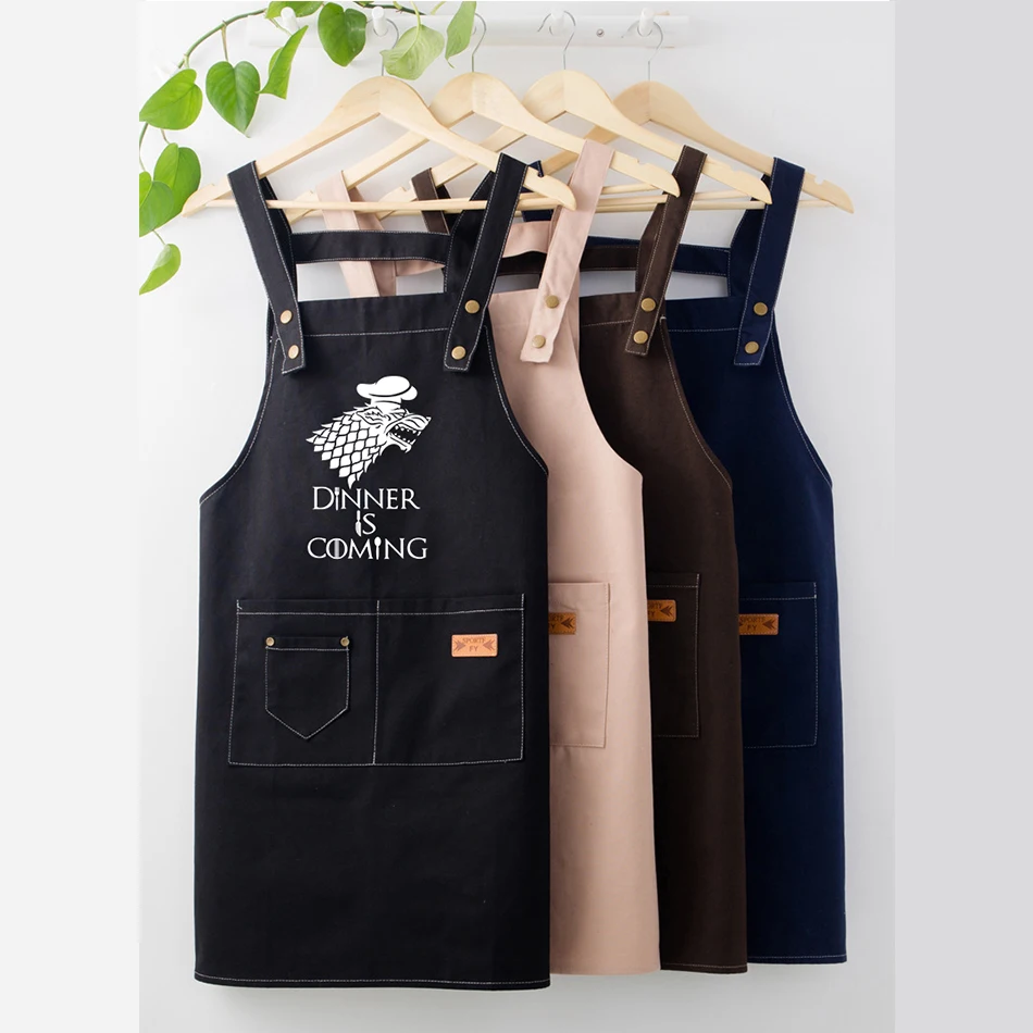 100% Cotton Cooking Apron Dinner Is Coming Game of Thrones Canvas Kitchen Baking BBQ Apron 2 Front Pockets / Gift for GOT fans
100% Cotton Cooking Apron Dinner Is Coming Game of Thrones Canvas Kitchen Baking BBQ Apron 2 Front Pockets / Gift for GOT fans